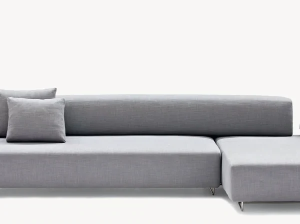 Lowland Sofa by Moroso top-down view illustrating symmetrical layout and spacious seating at the Michigan Design Center