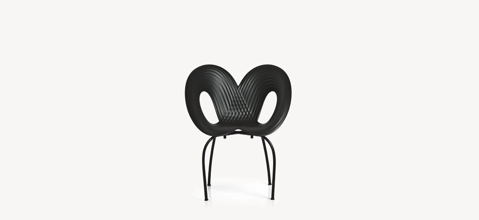 Ripple Chair by Moroso with modern silhouette Troy Michigan luxury interior design piece