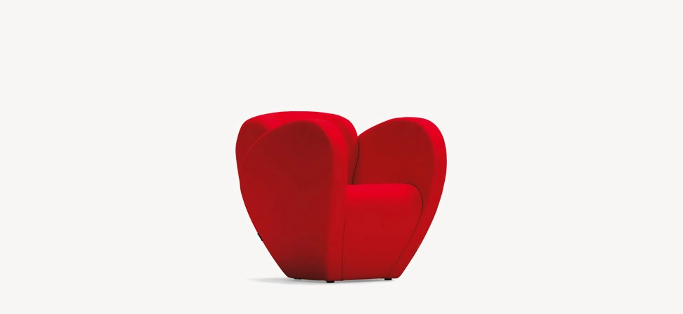 Size Ten by Moroso in sleek Italian leather, front view in a Royal Oak Michigan showroom