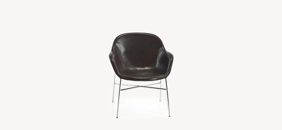 Tia Maria by Moroso showcasing tufted seat and sleek silhouette at the Michigan Design Center