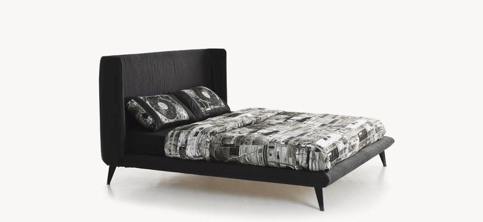 Gimme Shelter by Moroso showcasing enveloping shelter-like canopy and tailored seams at the Michigan Design Center