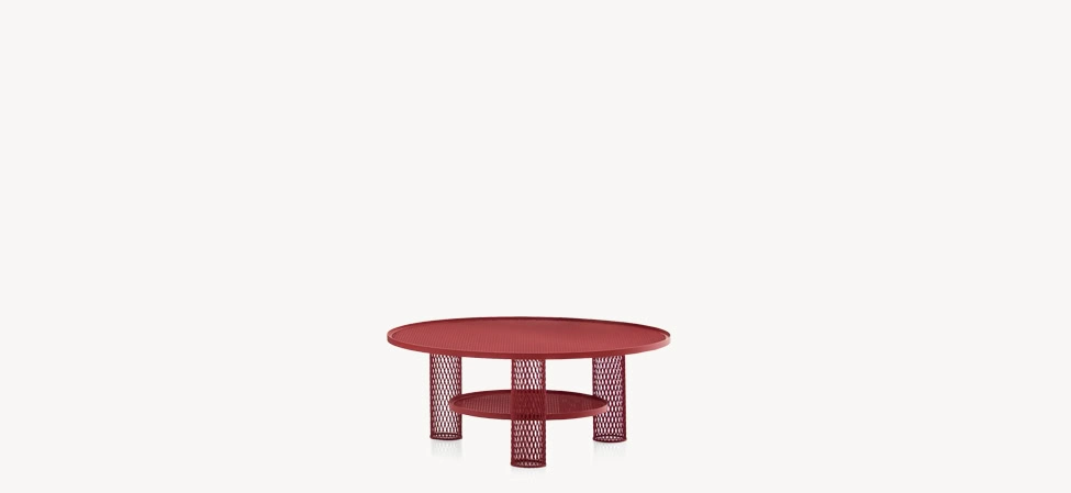 Net by Moroso showcasing open-grid backrest and sleek arm design at the Michigan Design Center