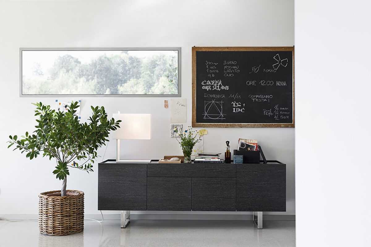 HORIZON sideboard by Calligaris, a versatile storage solution designed to integrate seamlessly into modern living rooms, dining areas, or entryways.