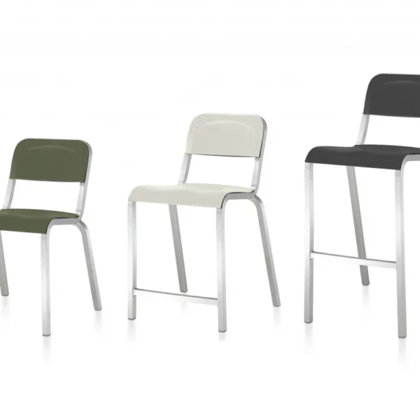 1951 stool by Emeco – modern, sleek design for luxury homes in Royal Oak.