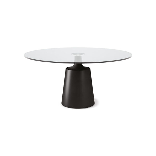 “YODA by Cattelan Italia – contemporary round dining table with sculptural central base and sleek modern design”