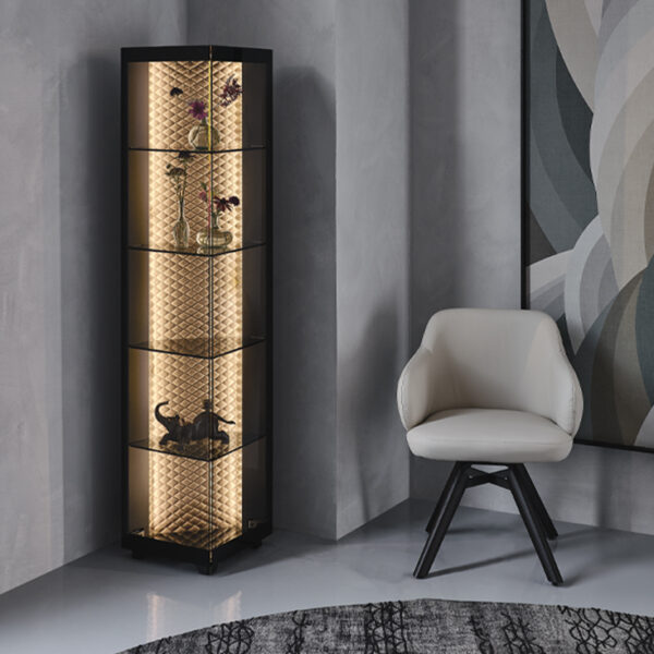 “ATELIER bar cabinet by Cattelan – designer drinks cabinet with upholstered doors and refined Italian design”