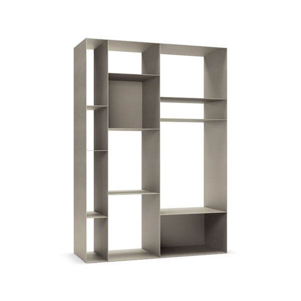 “LATITUDE by Cattelan Italia – modern Italian wall-mounted shelf with dynamic overlapping steel panels”