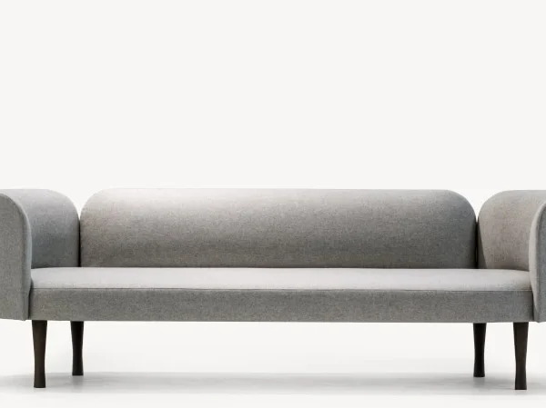 Josephine Sofa by Moroso showcasing plush seat and sculptural backrest curves at the Michigan Design Center