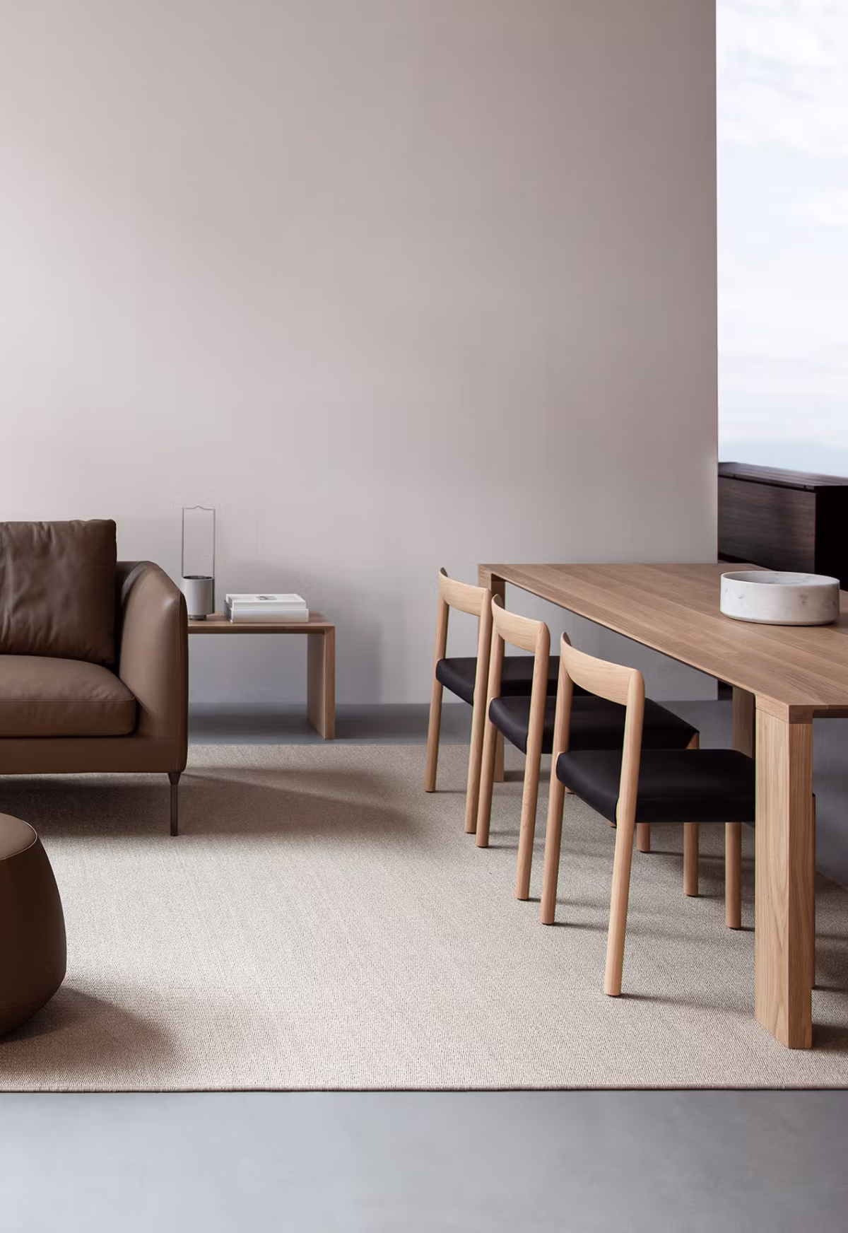 Modern living area featuring Stax by Bensen modular furniture