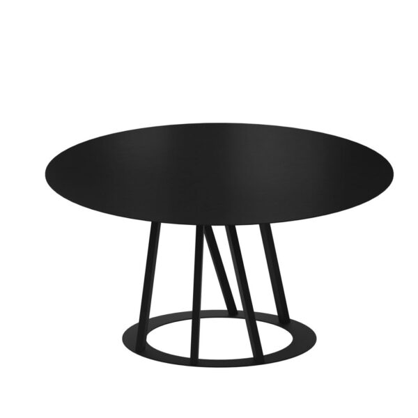 “Modern BIG IRONY ROUND Table by Zeusnoto with clean lines, round surface, and weather-resistant finish.”