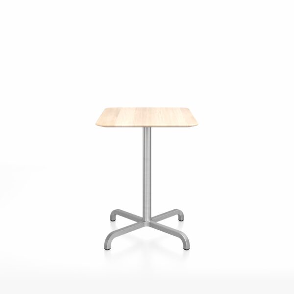 “Emeco 20-06 Square Café Table designed by Norman Foster, featuring clean lines.”