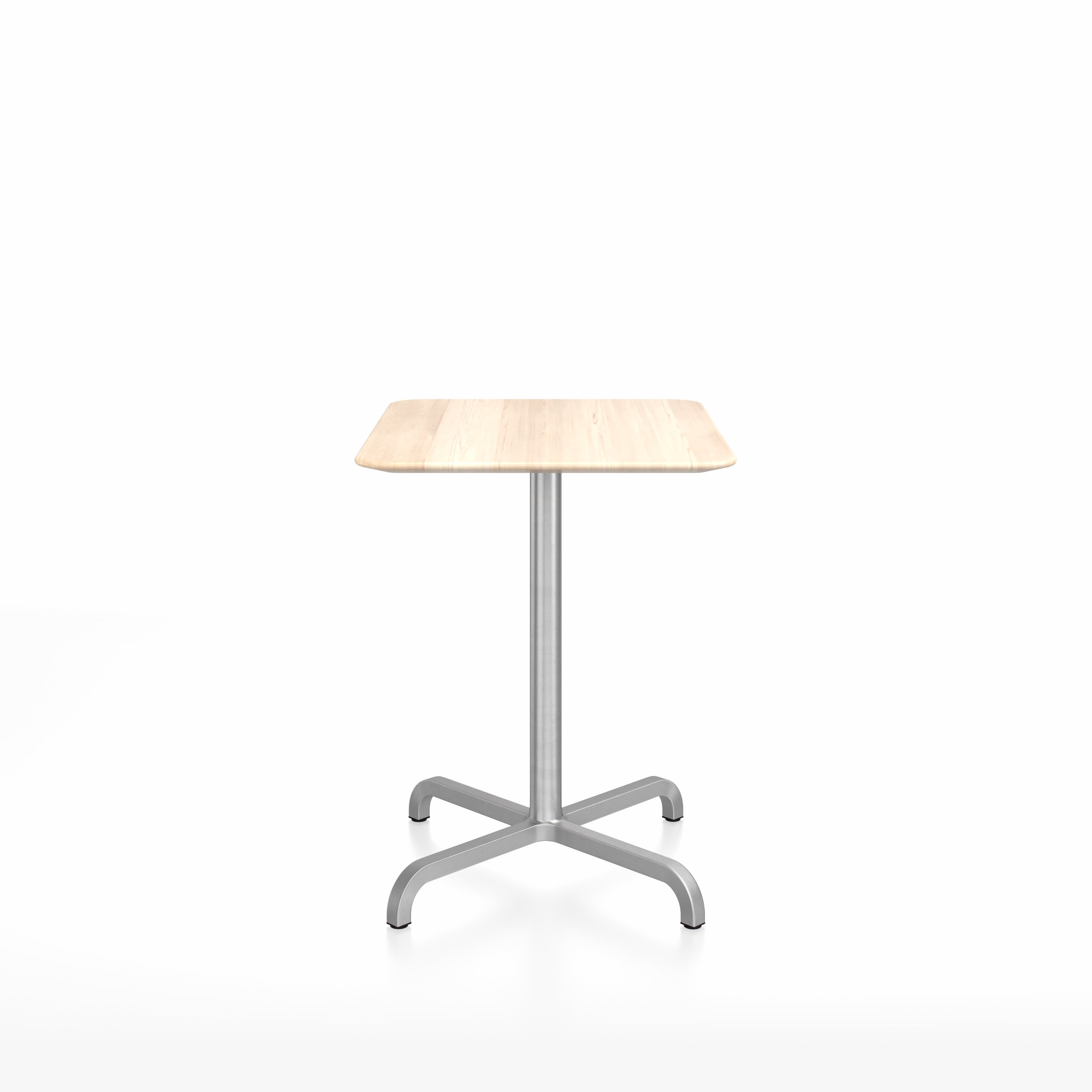“Emeco 20-06 Square Café Table designed by Norman Foster, featuring clean lines.”