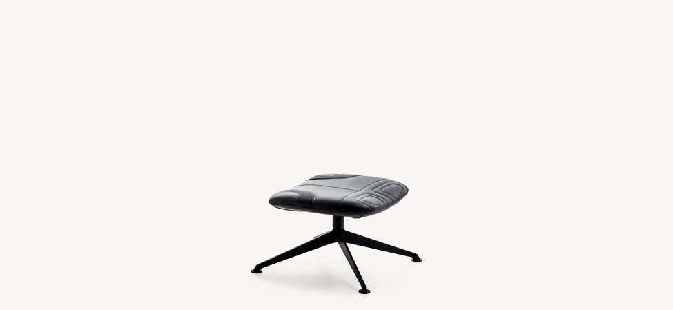 Long Wave by Moroso rear angle featuring tailored seams and minimalist base in a Royal Oak Michigan display