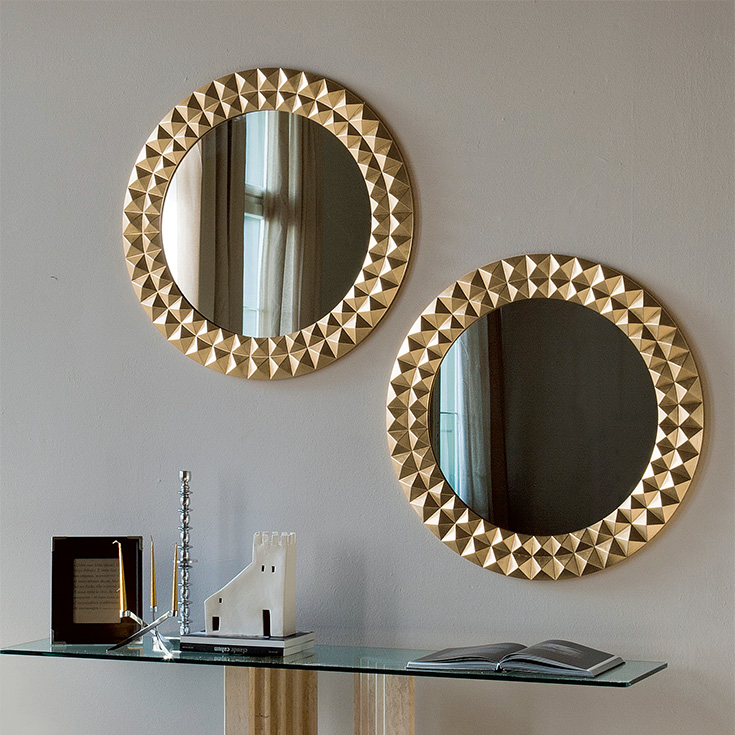 “EGYPT mirror by Cattelan – designer rectangular mirror with ornate finish and refined Italian craftsmanship”