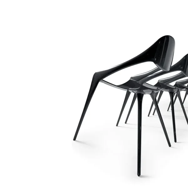 Shell by Reflex featured in Birmingham Michigan showroom, modern Italian luxury seating design.