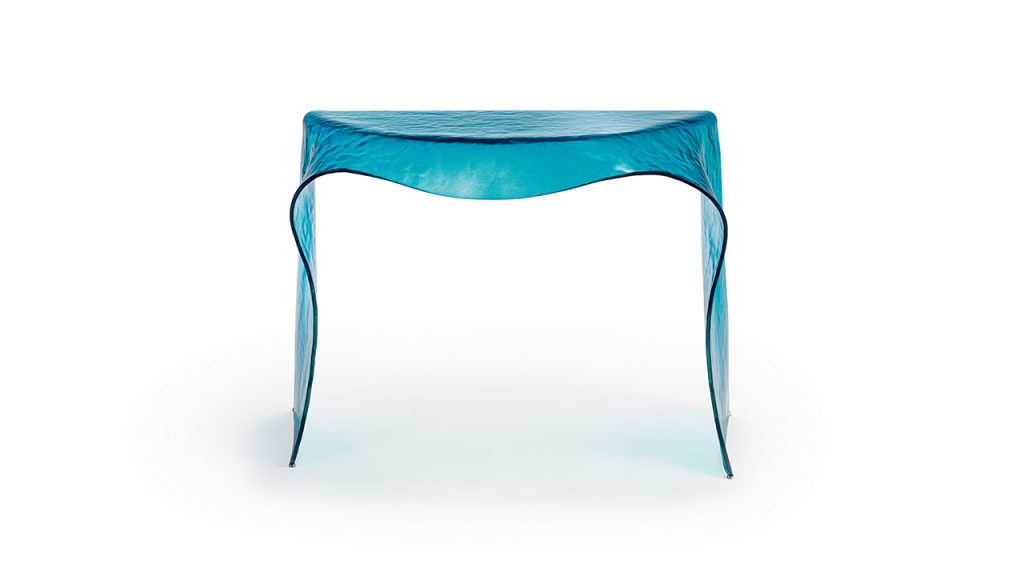Foulard Console Acqua by Reflex in modern luxury style in Birmingham, Michigan.