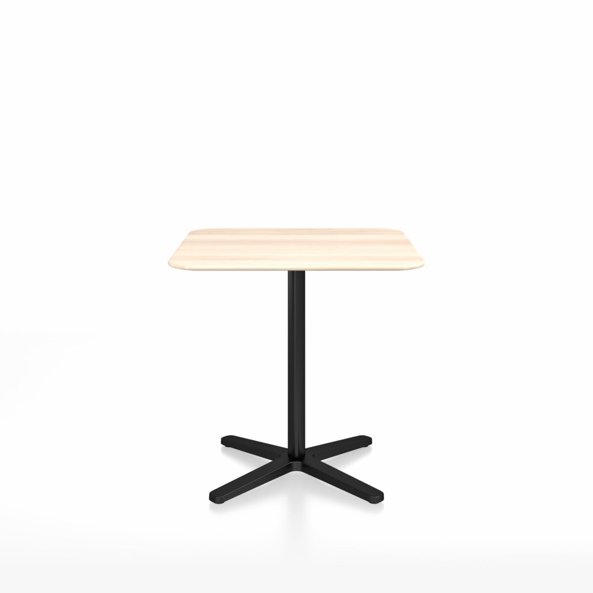 “Contemporary 2 Inch X Base Café Table by Jasper Morrison, ideal for indoor and outdoor dining.”
