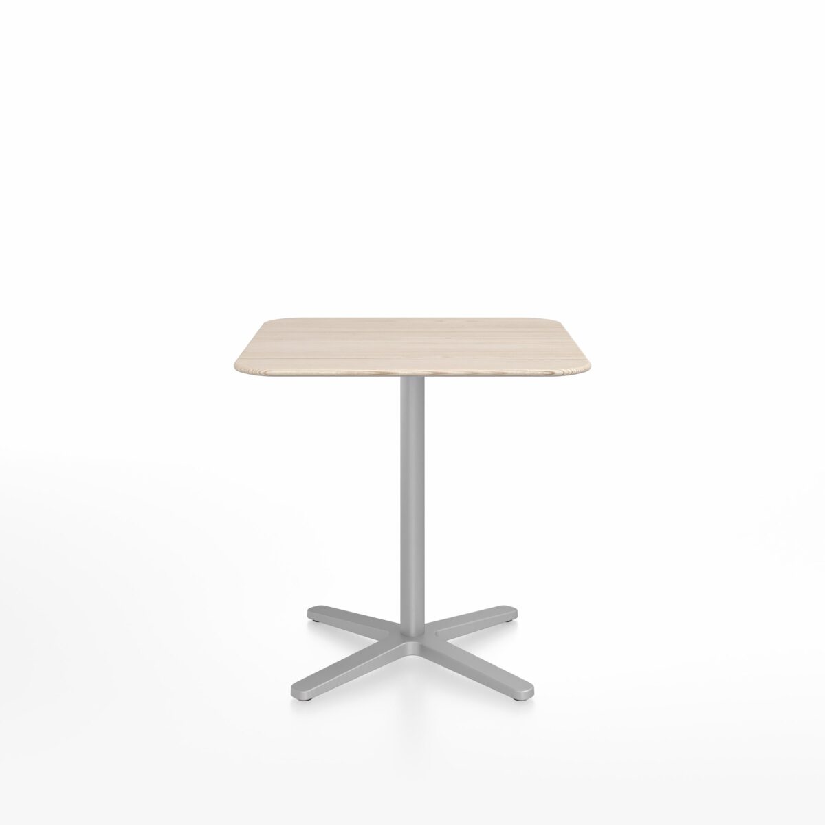 Emeco 2 Inch X Base Café Table square top in modern Italian design