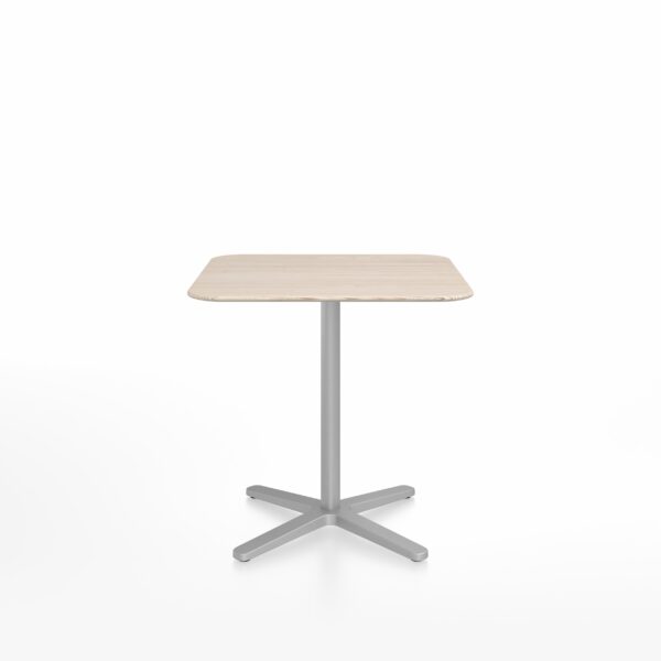 Emeco 2 Inch X Base Café Table square top in modern Italian design