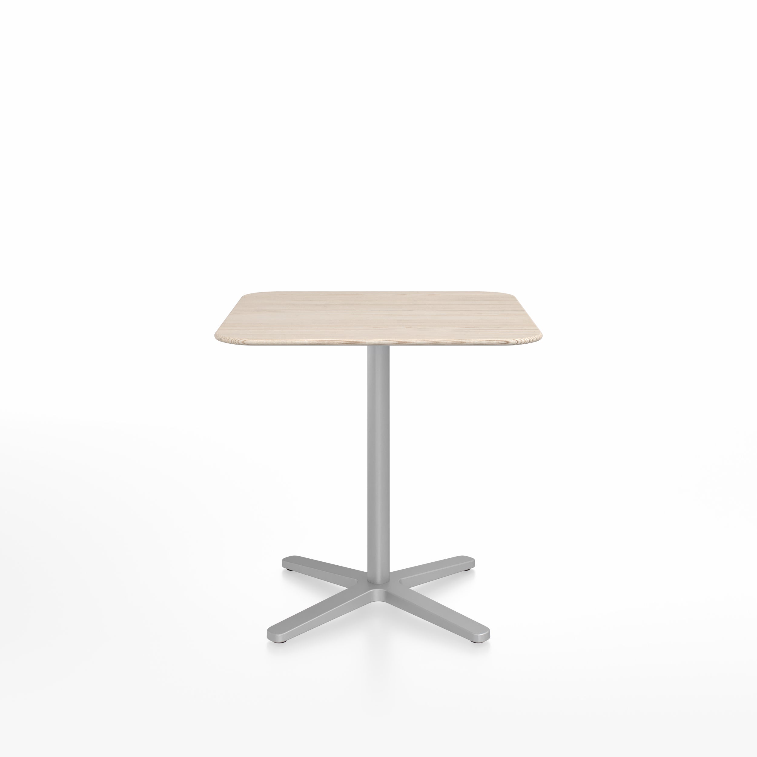 Emeco 2 Inch X Base Café Table square top in modern Italian design