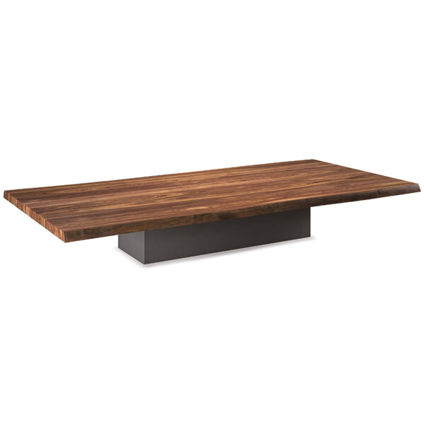 “IDEM by Cattelan Italia – modern Italian coffee table with sculptural geometric base and round glass top”