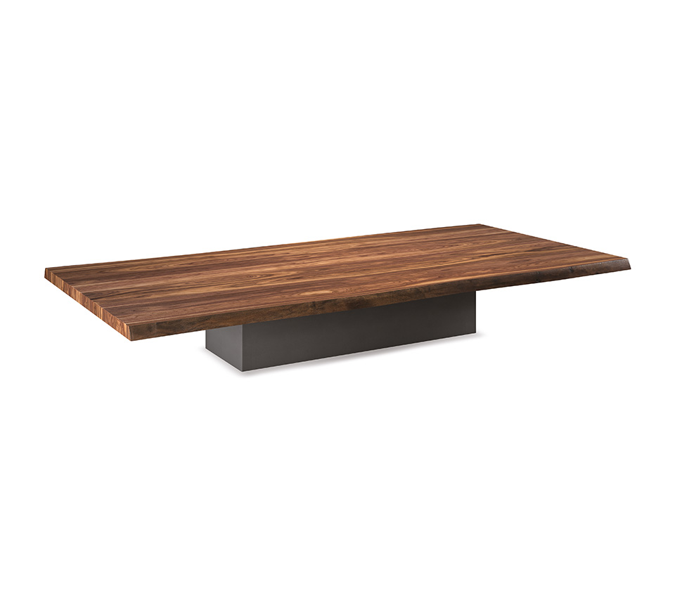 “IDEM by Cattelan Italia – modern Italian coffee table with sculptural geometric base and round glass top”