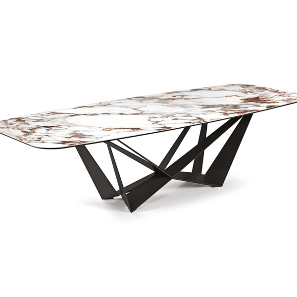 “SKORPIO Keramik by Cattelan Italia – luxury Italian dining table with ceramic top and sculptural metal base”