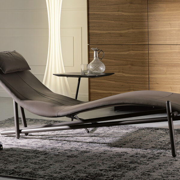 DONOVAN Italian chair – luxury contemporary seating with tailored leather and slim metal legs