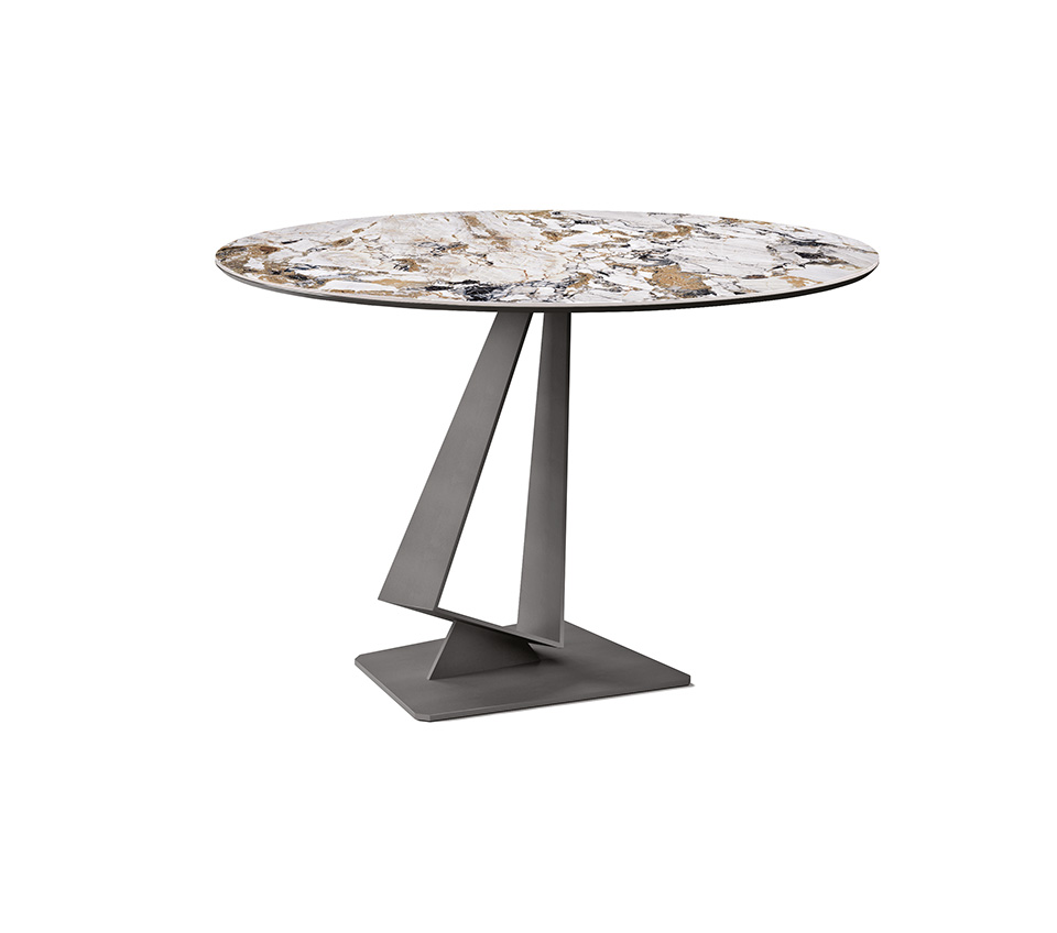 “ROGER Keramik by Cattelan Italia – contemporary Italian sideboard with ceramic-front panels and elegant metal base”
