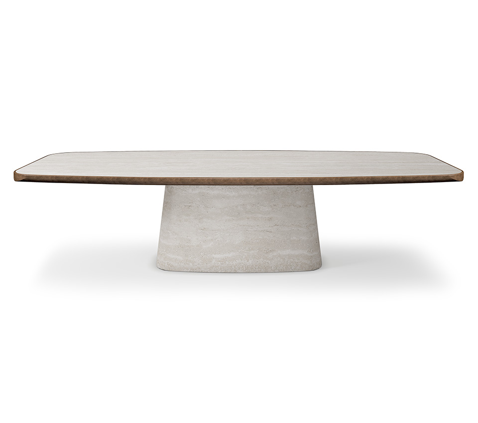 “NAPOLEON Keramik Premium by Cattelan Italia – elegant round dining table with high-gloss premium ceramic top and sculptural pedestal base”