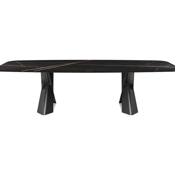 “MAD MAX Keramik by Cattelan Italia – elegant Italian table with striking ceramic top available in finishes like Alabastro, Portoro, or Sahara Noir”