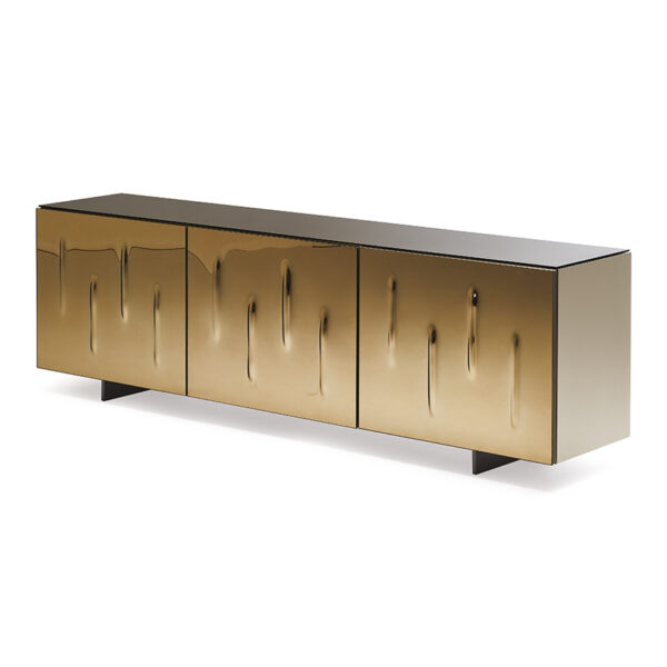 “CARNABY by Cattelan Italia – modern Italian sideboard with curved doors and elegant lacquered finish”