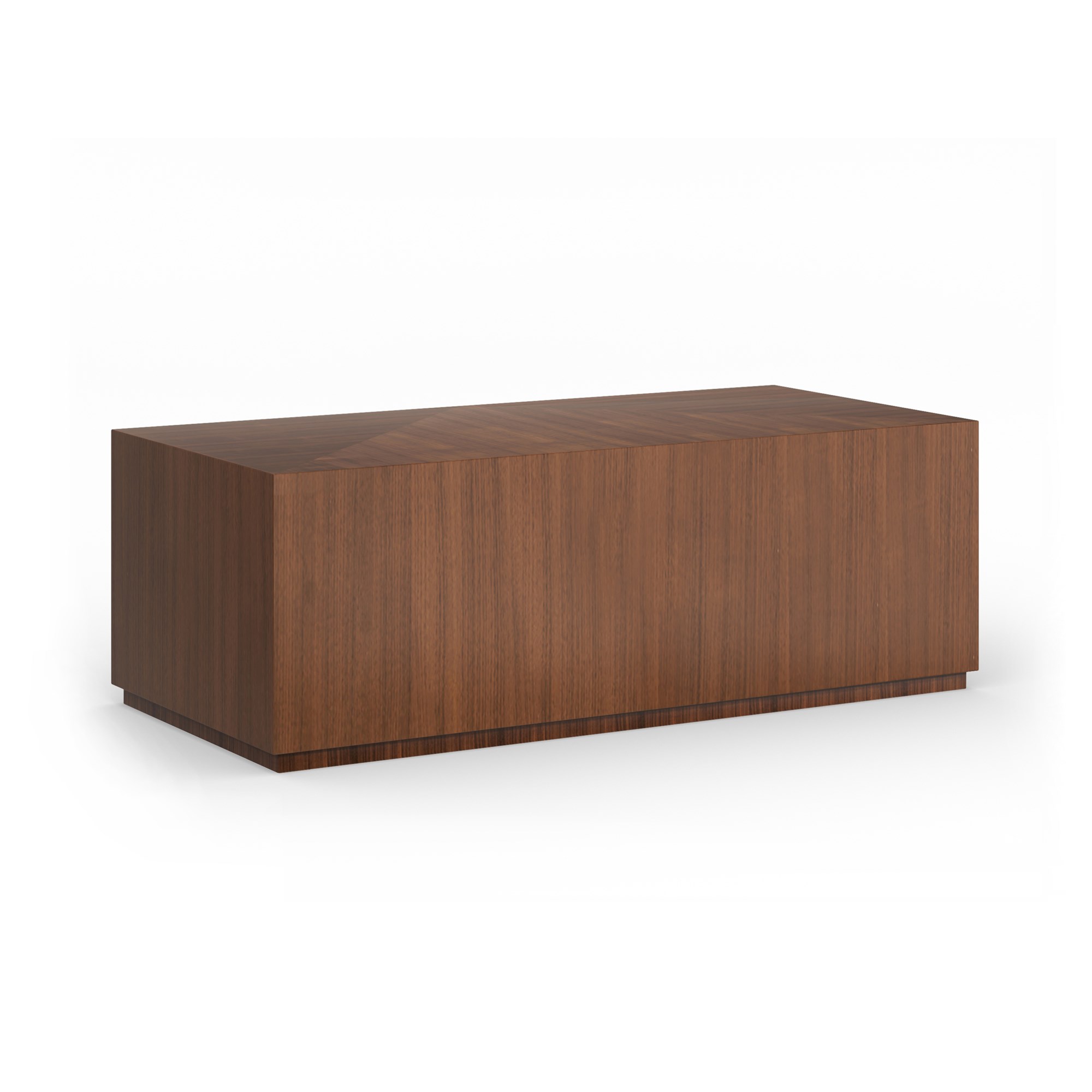 Bello Rectangle Cocktail Table by Caracole — a contemporary table with a marble top and slender metal base.