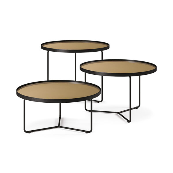 “BILLY by Cattelan Italia – modern Italian round side table with sleek metal base and minimalist design”
