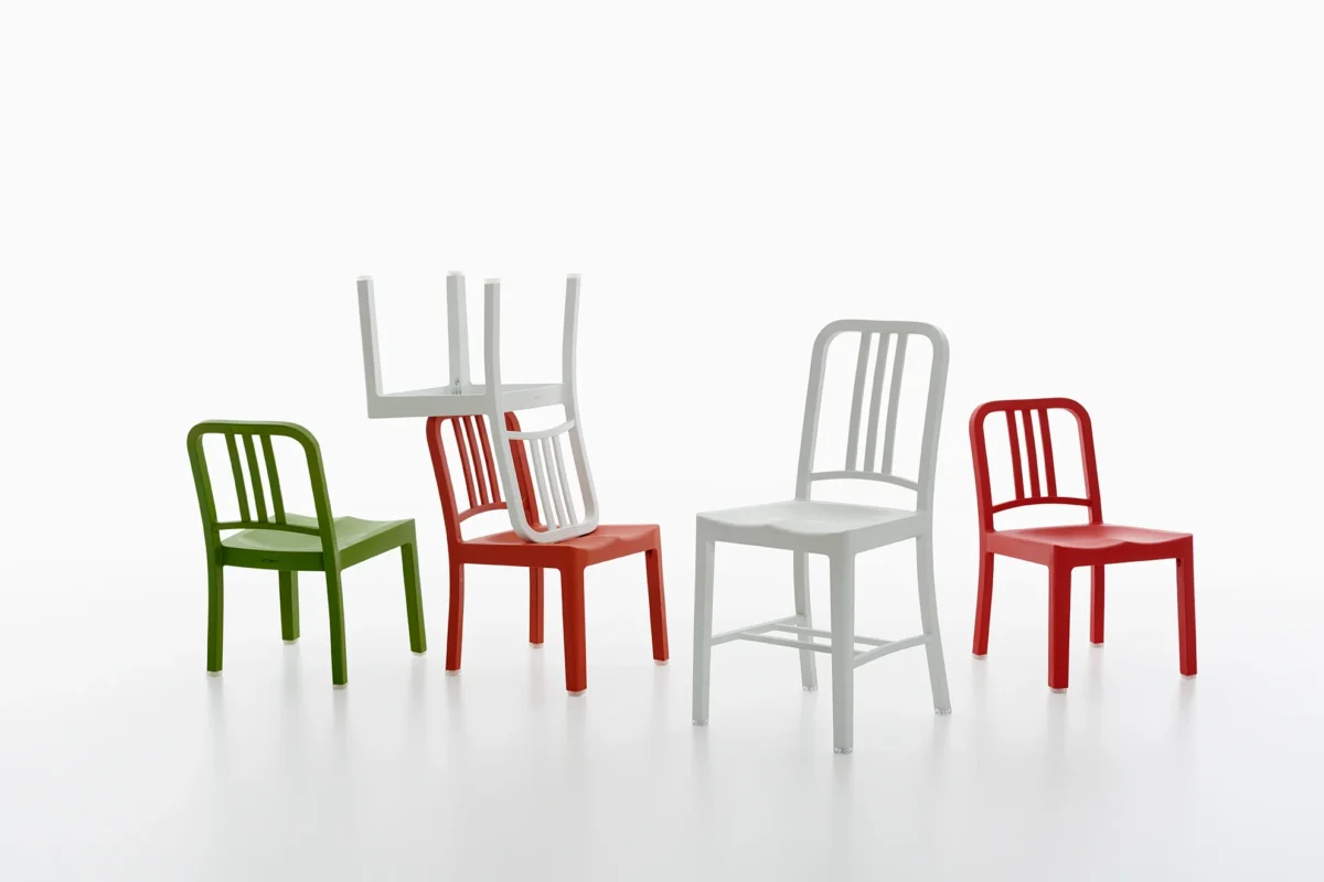 111 Navy Mini chair by Emeco – elegant and functional seating for upscale interiors in Birmingham.