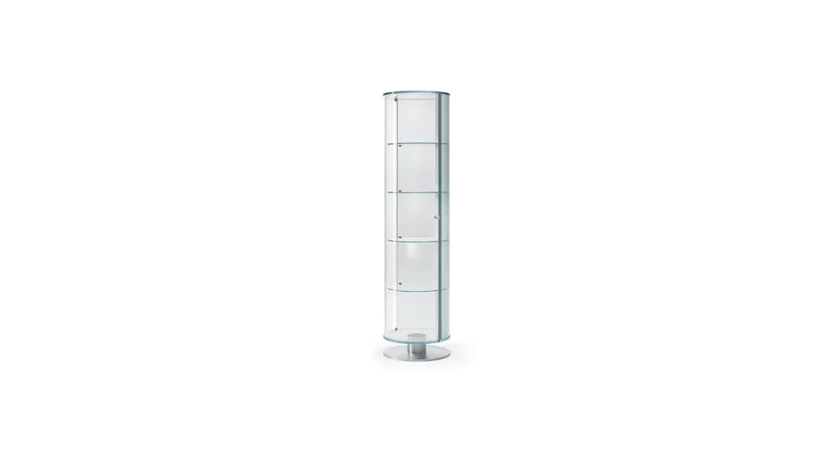 Onis Window Reflex modern Italian display unit with glass panels tailored for luxury showrooms in Royal Oak Michigan
