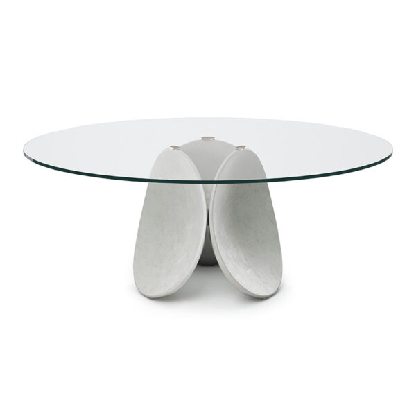 “MAXIM by Cattelan Italia – modern round dining table with elegant central pedestal and refined Italian design”