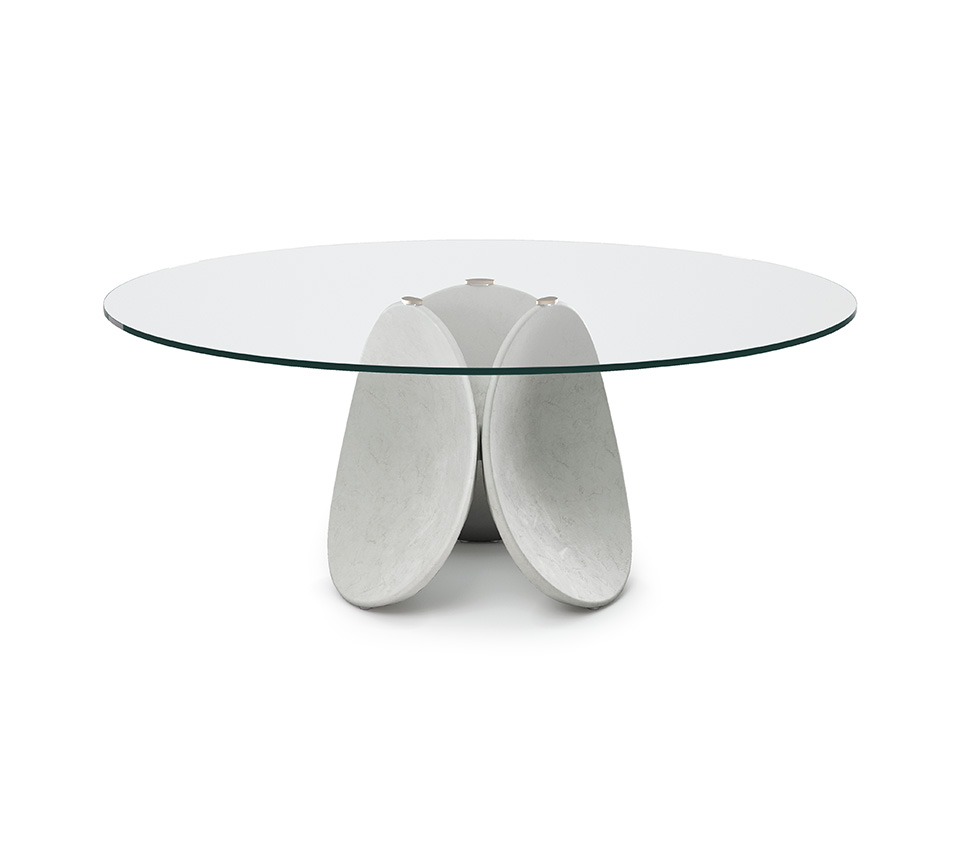 “MAXIM by Cattelan Italia – modern round dining table with elegant central pedestal and refined Italian design”