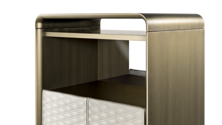 Oh Madia by Reflex showcased in Royal Oak Michigan showroom, elegant modern Italian luxury sideboard design.