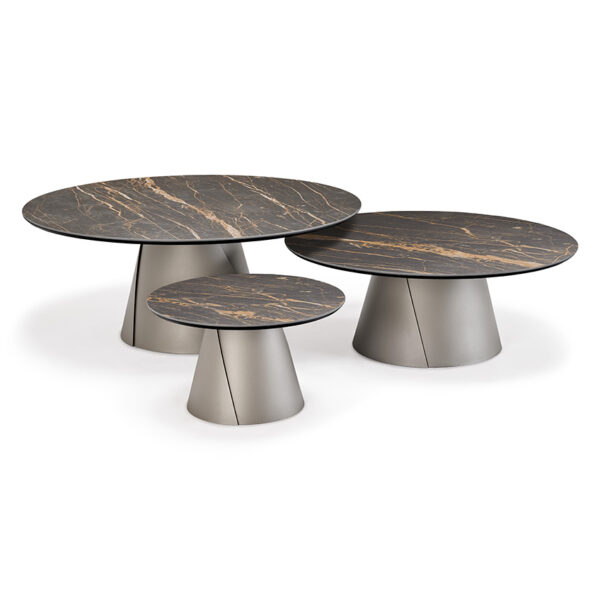“ALBERT Keramik by Cattelan Italia – modern Italian ceramic dining table with sculptural metal base”