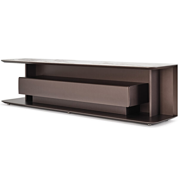 “AWARD by Cattelan Italia – modern Italian sideboard with artistic 3D-patterned doors and sleek profile”