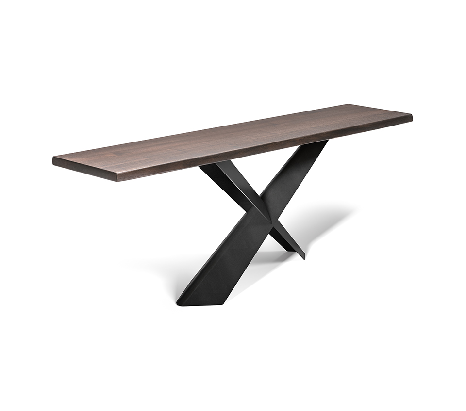 “TERMINAL by Cattelan Italia – modern Italian console table with sculptural metal base and elegant ceramic or wood top”