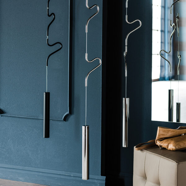 “AIR by Cattelan Italia – modern Italian bookcase with floating glass shelves and vertical metal supports”
