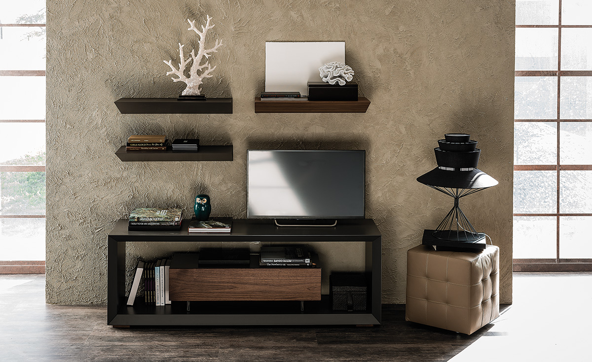 “BOXER sideboard by Cattelan – designer storage unit with push-pull doors and elegant geometric structure”