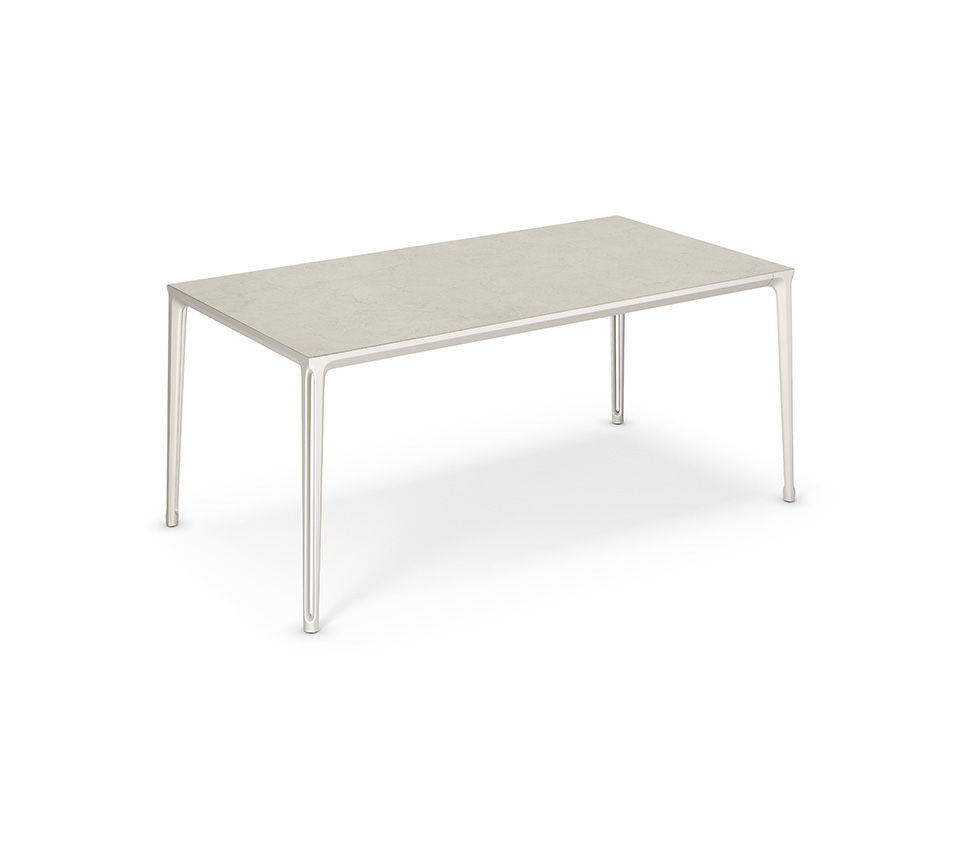 “BOULEVARD Argile by Cattelan Italia – modern Italian dining table with handcrafted Argile clay finish and sculptural metal legs”