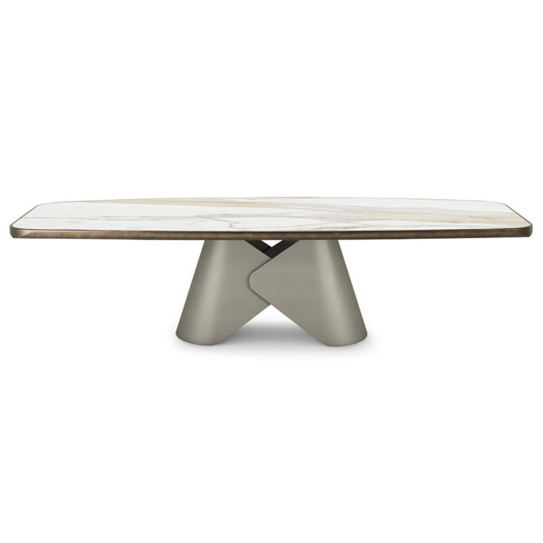 “SCOTT Keramik Premium by Cattelan Italia – luxury dining table with ultra-refined ceramic top and angular sculptural base”