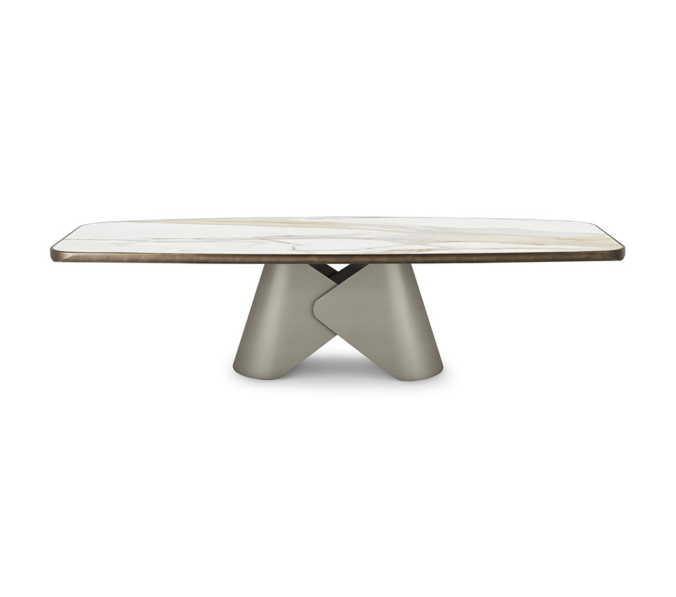 “SCOTT Keramik Premium by Cattelan Italia – luxury dining table with ultra-refined ceramic top and angular sculptural base”