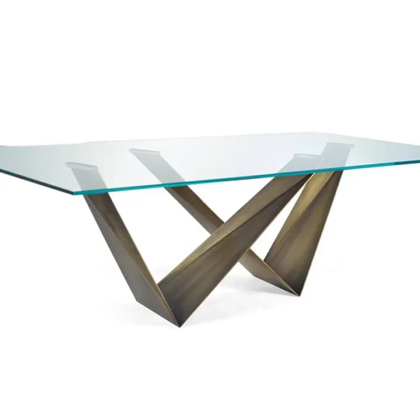 Prisma 72 Steel by Reflex showcased in Royal Oak Michigan showroom, modern Italian luxury furniture design.