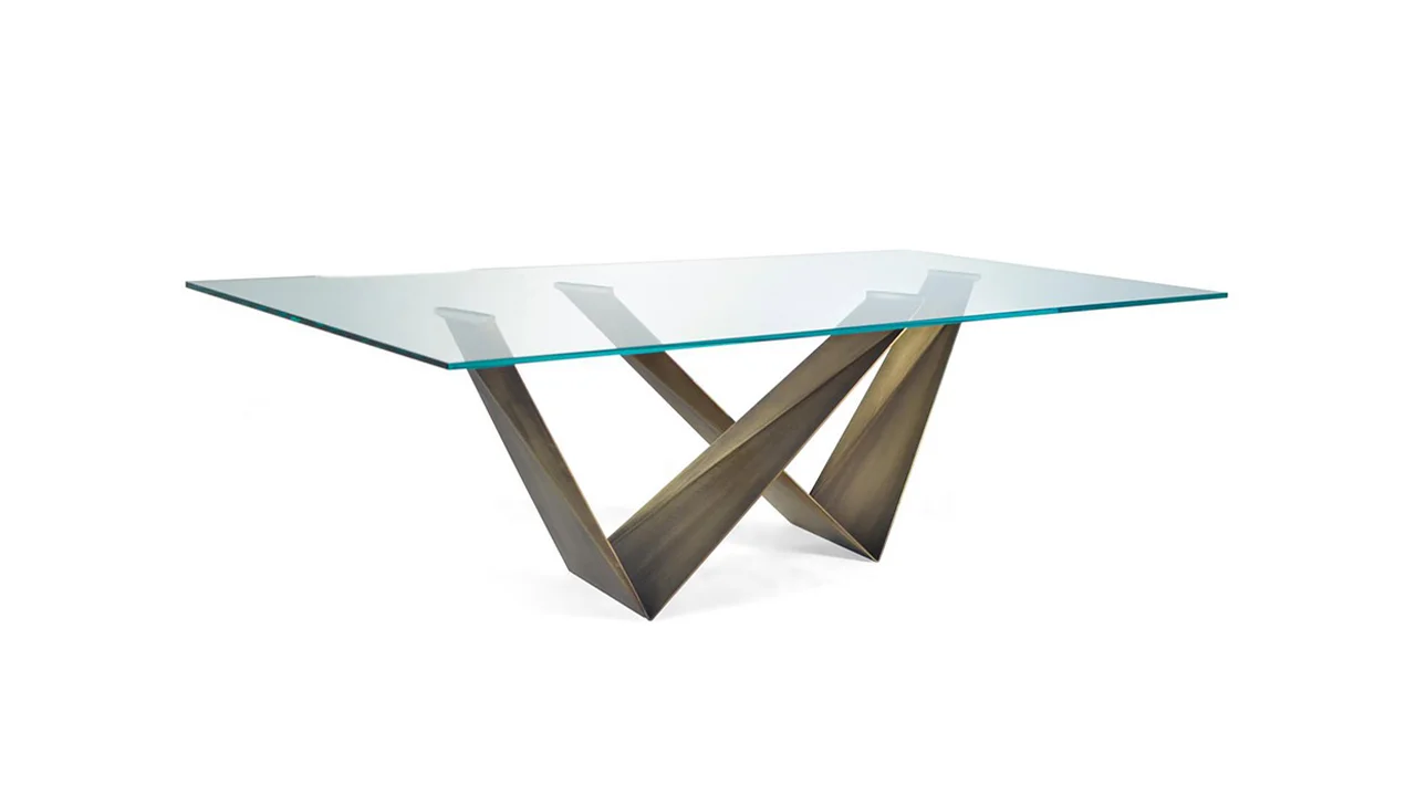 Prisma 72 Steel by Reflex showcased in Royal Oak Michigan showroom, modern Italian luxury furniture design.