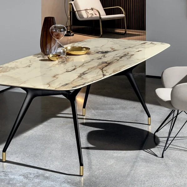 “Sovet Arkos Shaped 01 – sleek Italian craftsmanship with artistic form and minimalist sophistication”